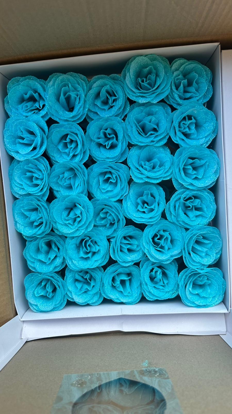 Glitter Artificial Roses
