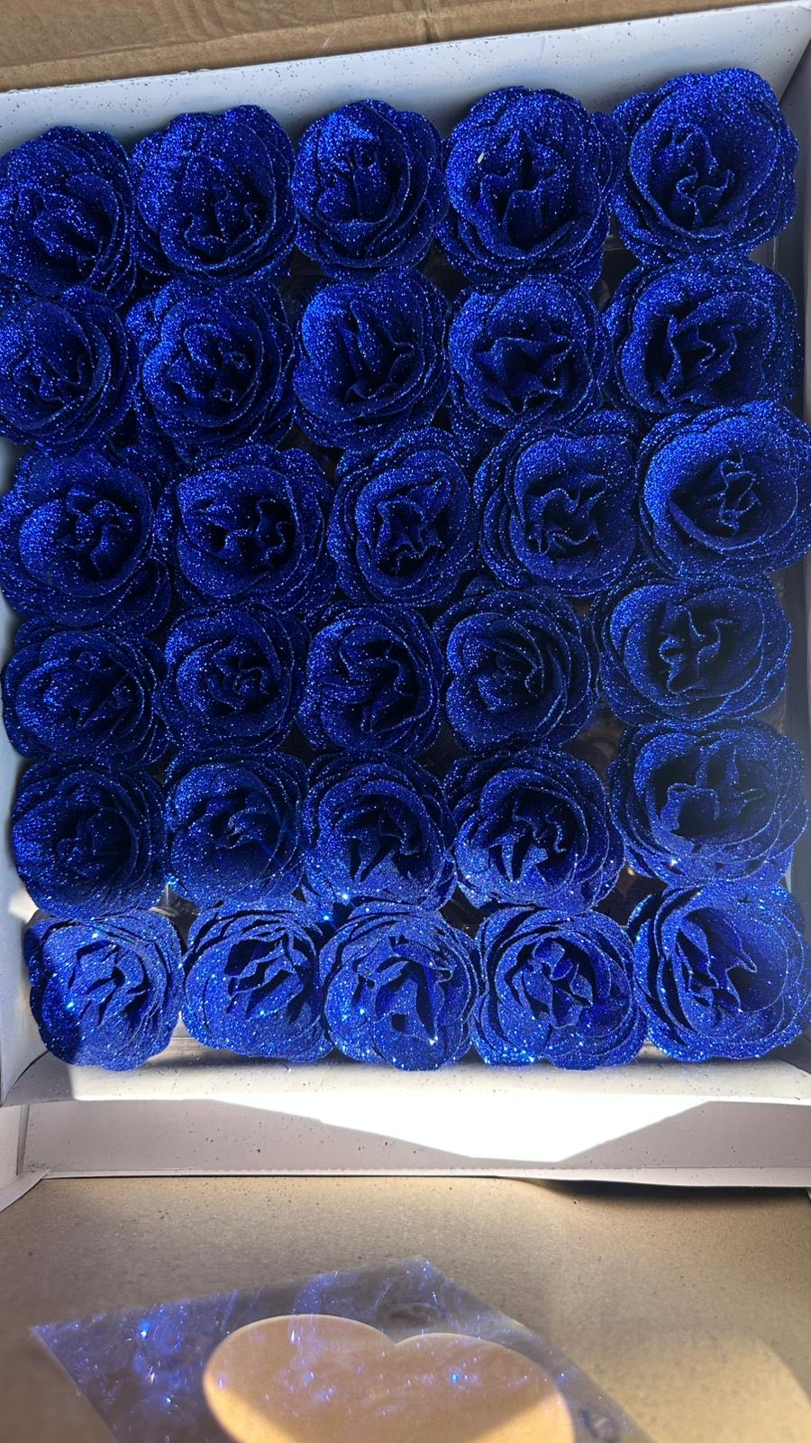 Glitter Artificial Roses