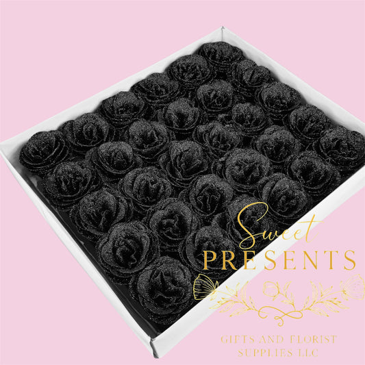Glitter Artificial Roses