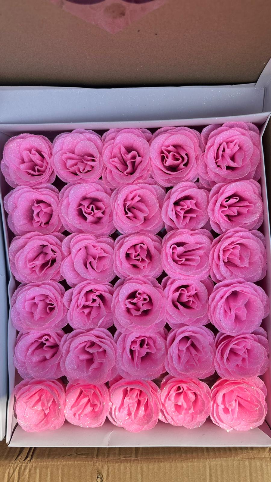 Glitter Artificial Roses