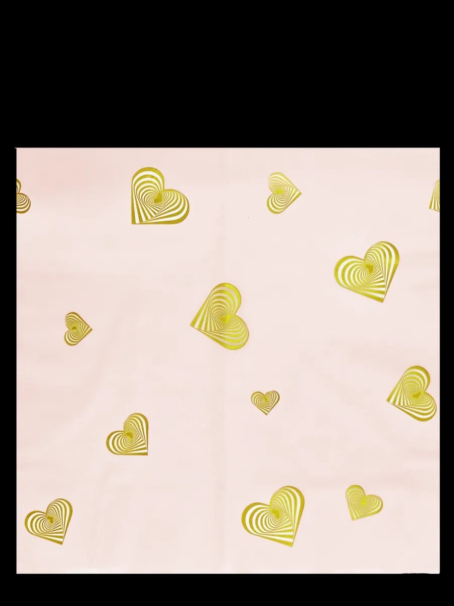 Hearts Decorative Floral Paper