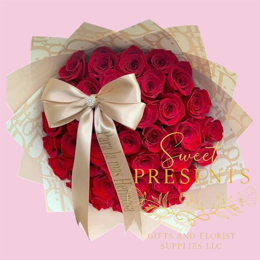 50 Coquete red Roses